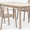 KOLLEN + RADSTEDMesa KOLLEN L205 + 4 sillas RADSTED madera dura Conjuntos Mesa Y Sillas De Jardín