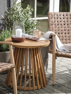 New KRAGEVIGMesa auxiliar KRAGEVIG Ø50xA50 madera dura Mesas De Jardín|Muebles De Jardín