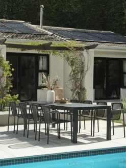 Sale KRISTIANSTADSilla apilable KRISTIANSTAD verde oscuro Sillas De Jardín