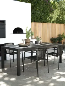Sale KRISTIANSTADSilla apilable KRISTIANSTAD verde oscuro Sillas De Jardín