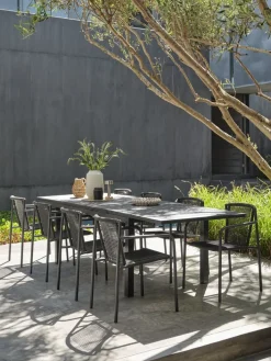 Sale KRISTIANSTADSilla apilable KRISTIANSTAD verde oscuro Sillas De Jardín