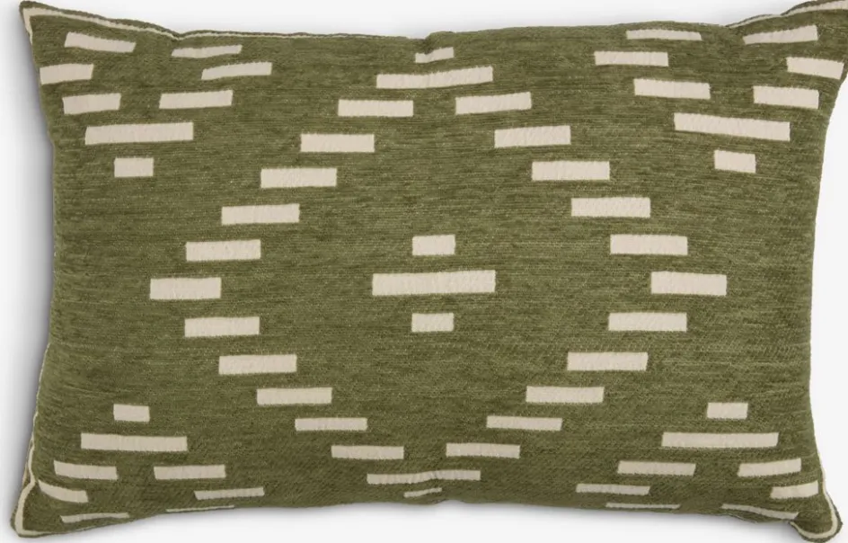 Online KROKUSCojín KROKUS 40x60 chenilla verde/beis Cojines