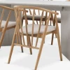 Sale KRONDAL + LYKSBORGMesa KRONDAL L180 travertino + 4 LYKSBORG roble natural Mesas De Comedor|Conjuntos De Comedor
