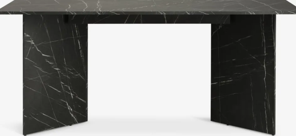 Sale KRONDALMesa de comedor KRONDAL 90x180 color mármol negro Mesas De Comedor