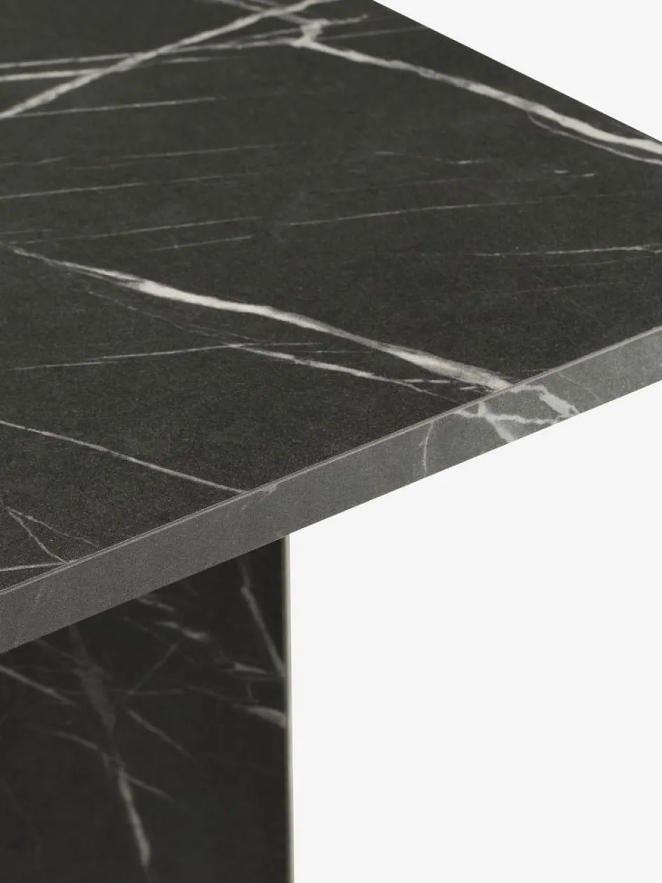 Sale KRONDALMesa de comedor KRONDAL 90x180 color mármol negro Mesas De Comedor