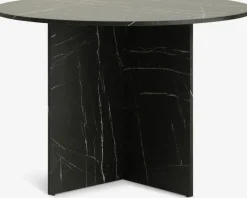 Online KRONDALMesa de comedor KRONDAL Ø110 color mármol negro Mesas De Comedor
