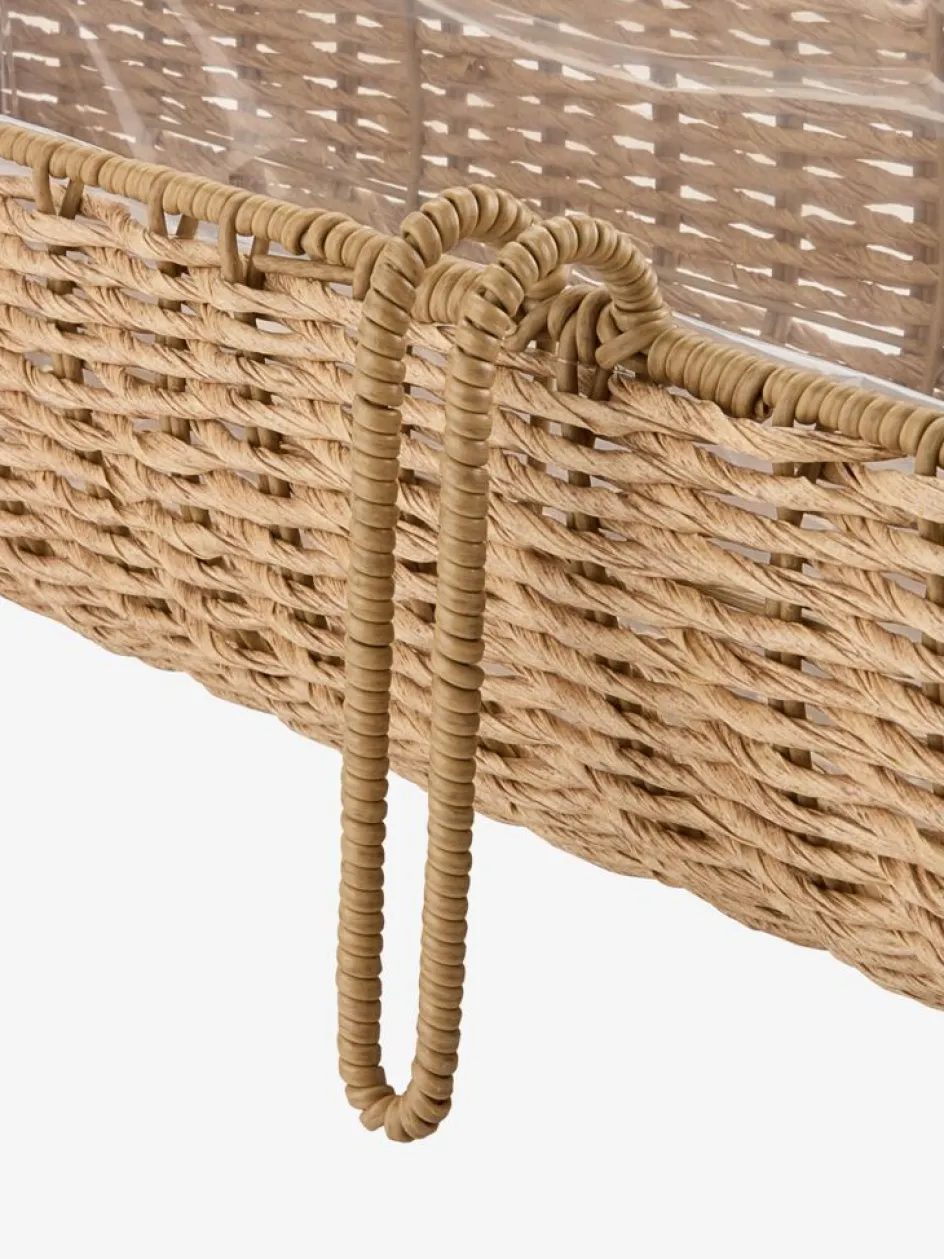 Sale KUBBJardinera para balcón KUBB A18xL50xA16 natural Maceteros