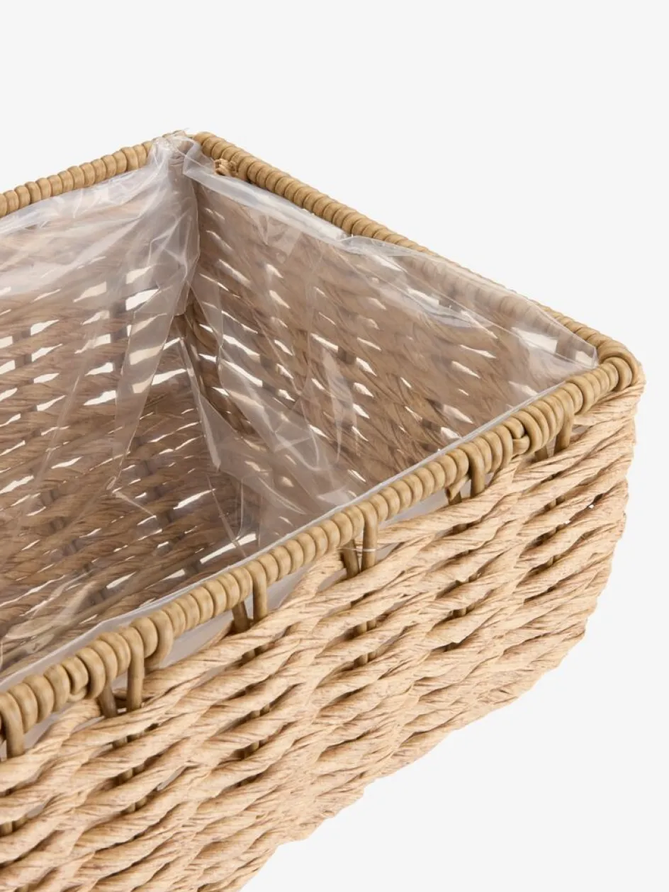 Sale KUBBJardinera para balcón KUBB A18xL50xA16 natural Maceteros