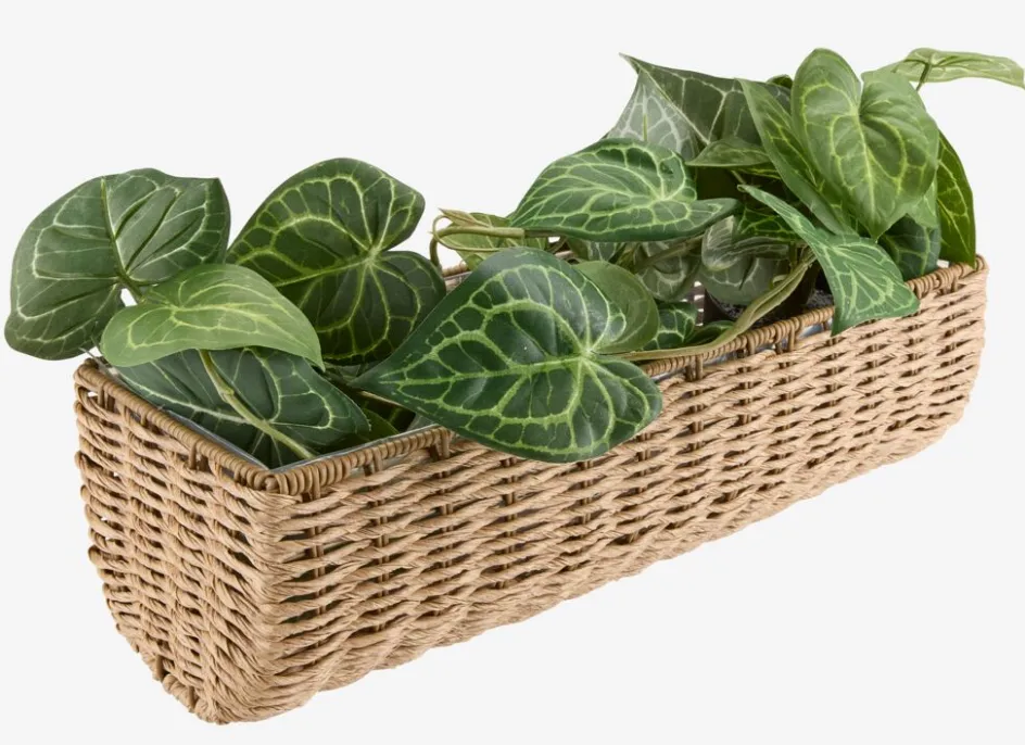 Sale KUBBJardinera para balcón KUBB A18xL50xA16 natural Maceteros