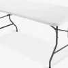 Discount KULESKOGMesa plegable KULESKOG A75xL180 blanco Mesas De Camping|Mesas De Jardín