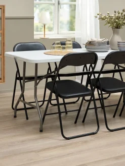 Discount KULESKOGMesa plegable KULESKOG A75xL180 blanco Mesas De Camping|Mesas De Jardín