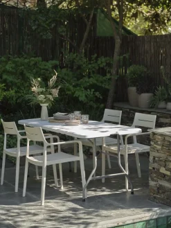 Discount KULESKOGMesa plegable KULESKOG A75xL180 blanco Mesas De Camping|Mesas De Jardín