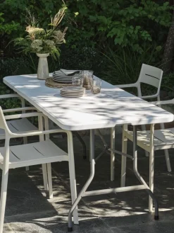 Discount KULESKOGMesa plegable KULESKOG A75xL180 blanco Mesas De Camping|Mesas De Jardín