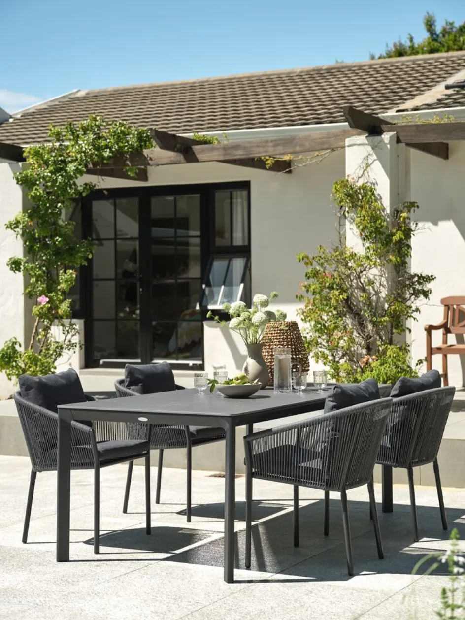 Clearance KUMLA + GILJAMesa KUMLA L200 + 4 sillas GILJA gris Conjuntos Mesa Y Sillas De Jardín