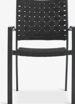 Discount KUMLA + GLOMFJORDMesa KUMLA L200 gris + 4 sillas GLOMFJORD negro Conjuntos Mesa Y Sillas De Jardín
