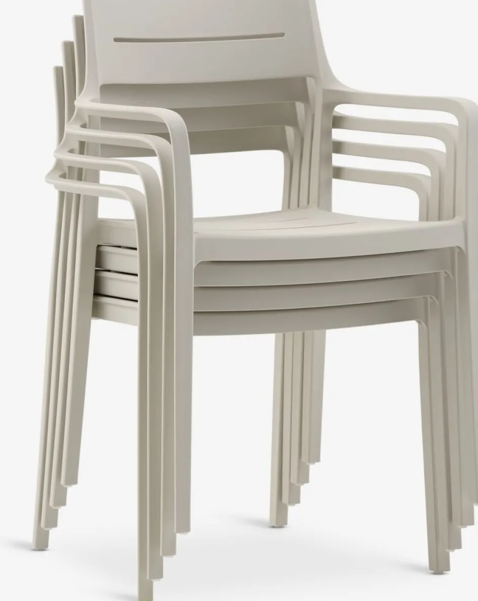 Clearance KUMLA + INGSTRUPMesa KUMLA L150 + 4 sillas INGSTRUP beis Conjuntos Mesa Y Sillas De Jardín