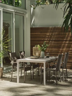 Best KUMLAMesa de jardín KUMLA A95xL150 beis Mesas De Jardín