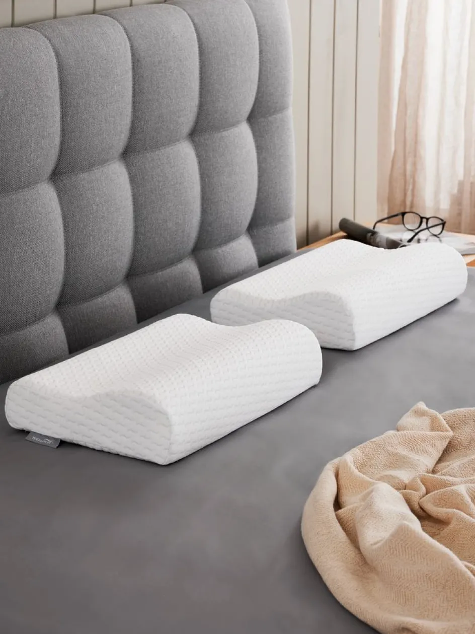 Outlet KVINAPLUSAlmohada cervical viscoelástica 30x50x10/7 KVINA Almohadas De Espuma Viscoelástica