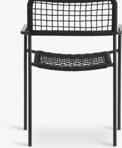 Clearance LABINGSilla apilable LABING negro Sillas De Jardín