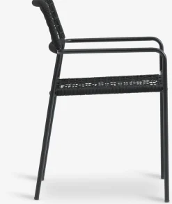 Clearance LABINGSilla apilable LABING negro Sillas De Jardín