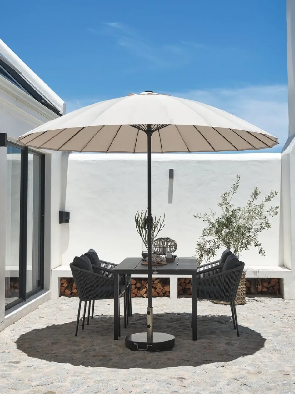 Discount LAMMEHAVESombrilla inclinable LAMMEHAVE Ø270 beis Sombrillas