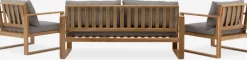 Hot LILLEHOLMConjunto muebles jardín LILLEHOLM 4,5 plazas teca Conjuntos Mesa Y Sillas De Jardín|Muebles De Jardín