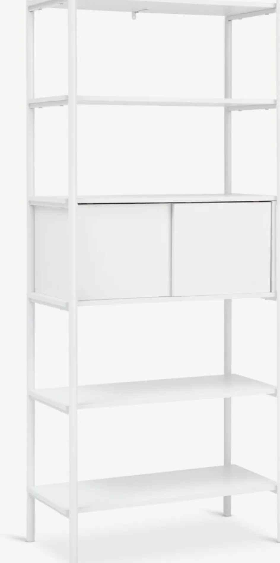Clearance LINDVEDEstantería LINDVED 6 estantes 2 puertas blanco Estanterias Y Librerías|Estanterias Y Librerías