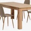 Outlet LINTRUP + BISTRUPMesa LINTRUP L190/280 roble salvaje + 4 sillas BISTRUP arena Mesas De Comedor|Conjuntos De Comedor