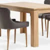 Discount LINTRUP + PEBRINGEMesa LINTRUP L140 roble + 4 sillas PEBRINGE terciopelo gris Mesas De Comedor|Conjuntos De Comedor