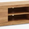 New LINTRUPMueble TV LINTRUP 2 puertas color roble salvaje natural Muebles De TV
