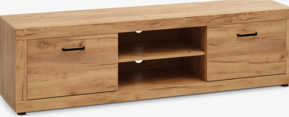 New LINTRUPMueble TV LINTRUP 2 puertas color roble salvaje natural Muebles De TV