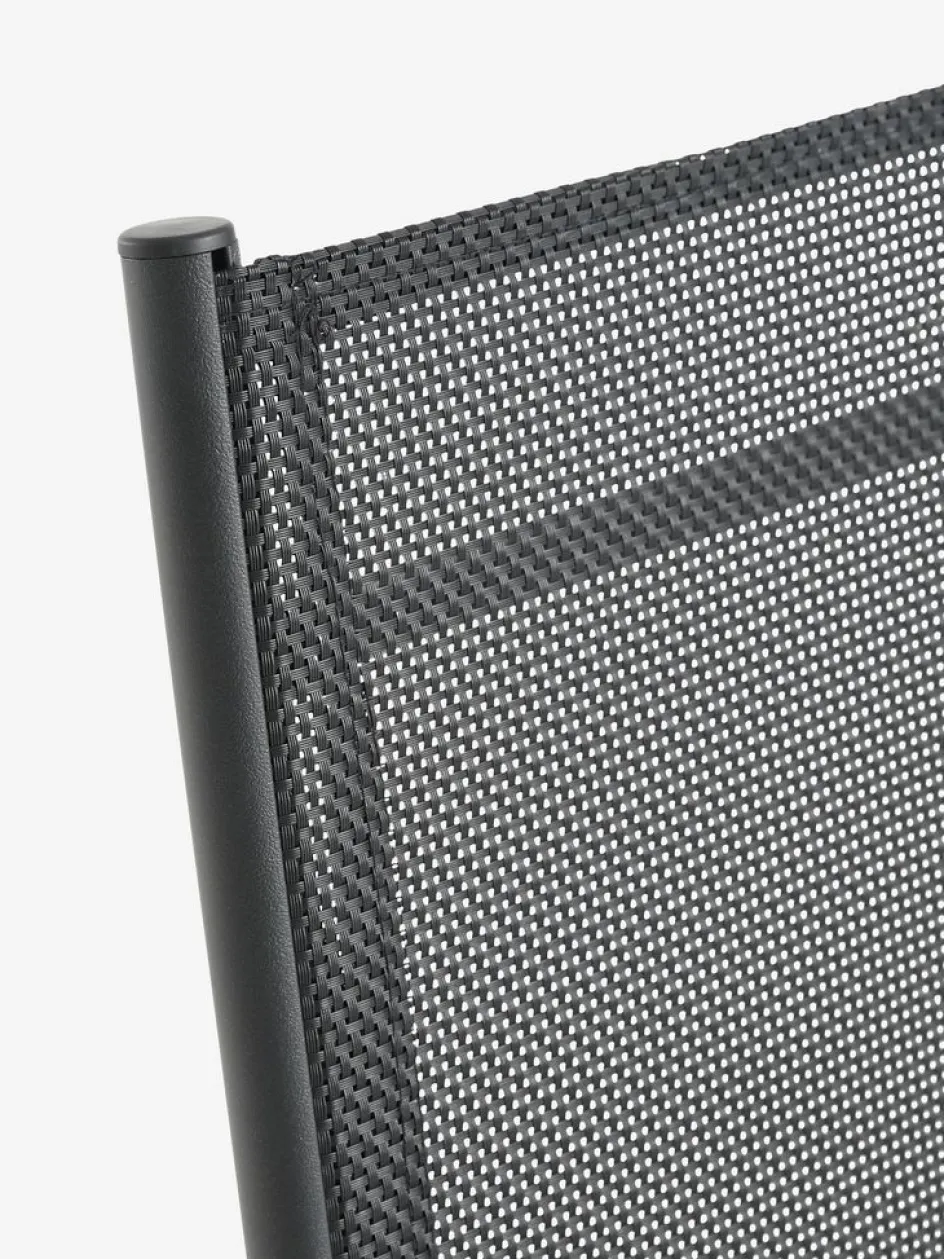 LOMMATumbona plegable LOMMA A63xL130 negro Muebles De Jardín|Tumbonas