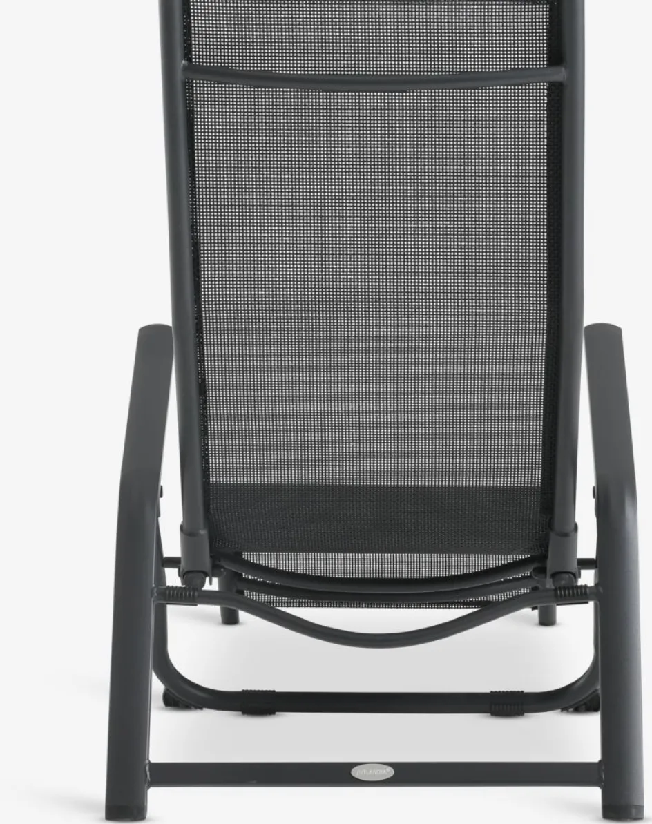 LOMMATumbona plegable LOMMA A63xL130 negro Muebles De Jardín|Tumbonas