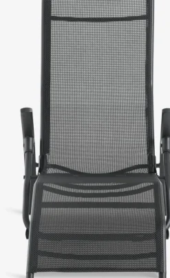 LOMMATumbona plegable LOMMA A63xL130 negro Muebles De Jardín|Tumbonas