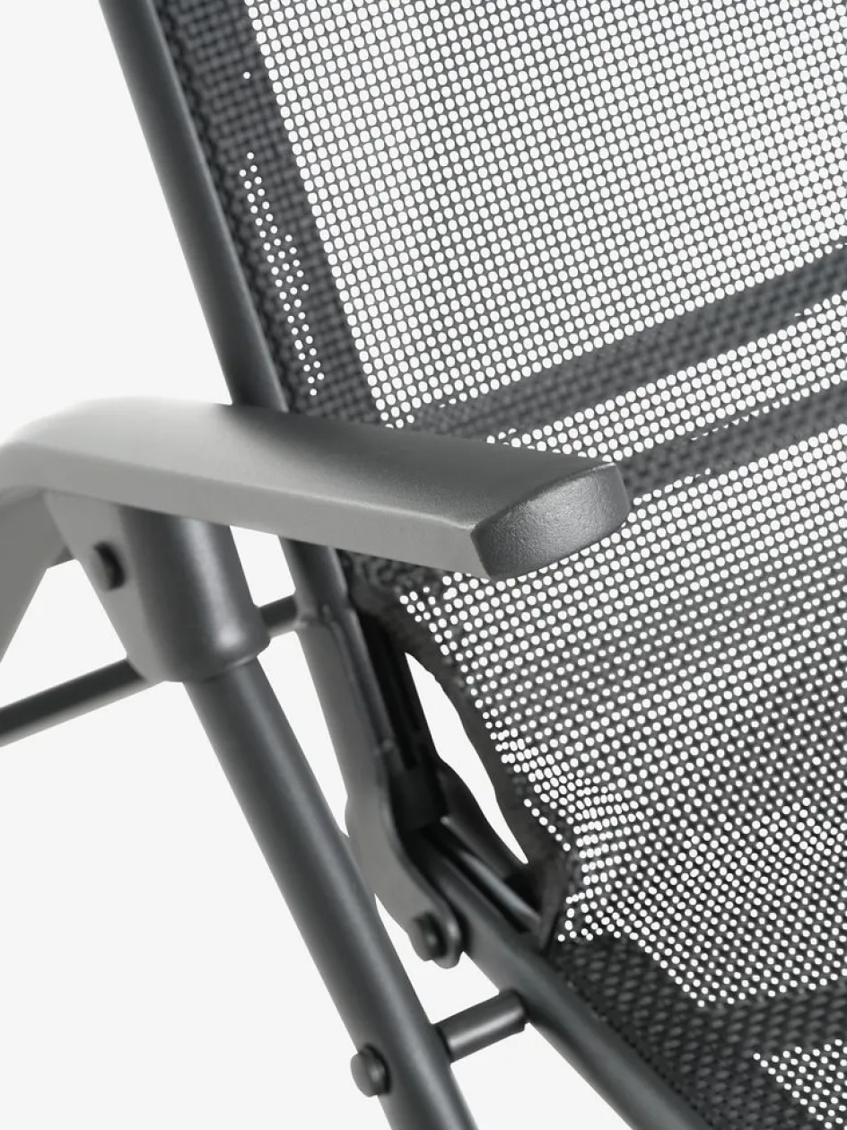 LOMMATumbona plegable LOMMA A63xL130 negro Muebles De Jardín|Tumbonas