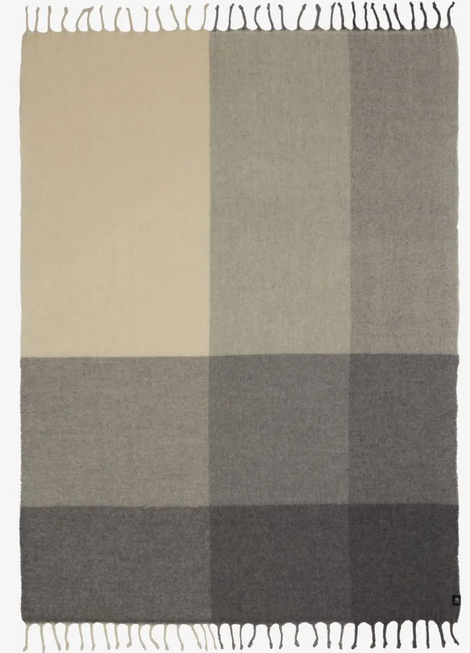 Hot LUNDKARSEManta de lana LUNDKARSE 130x170 gris/beis Mantas