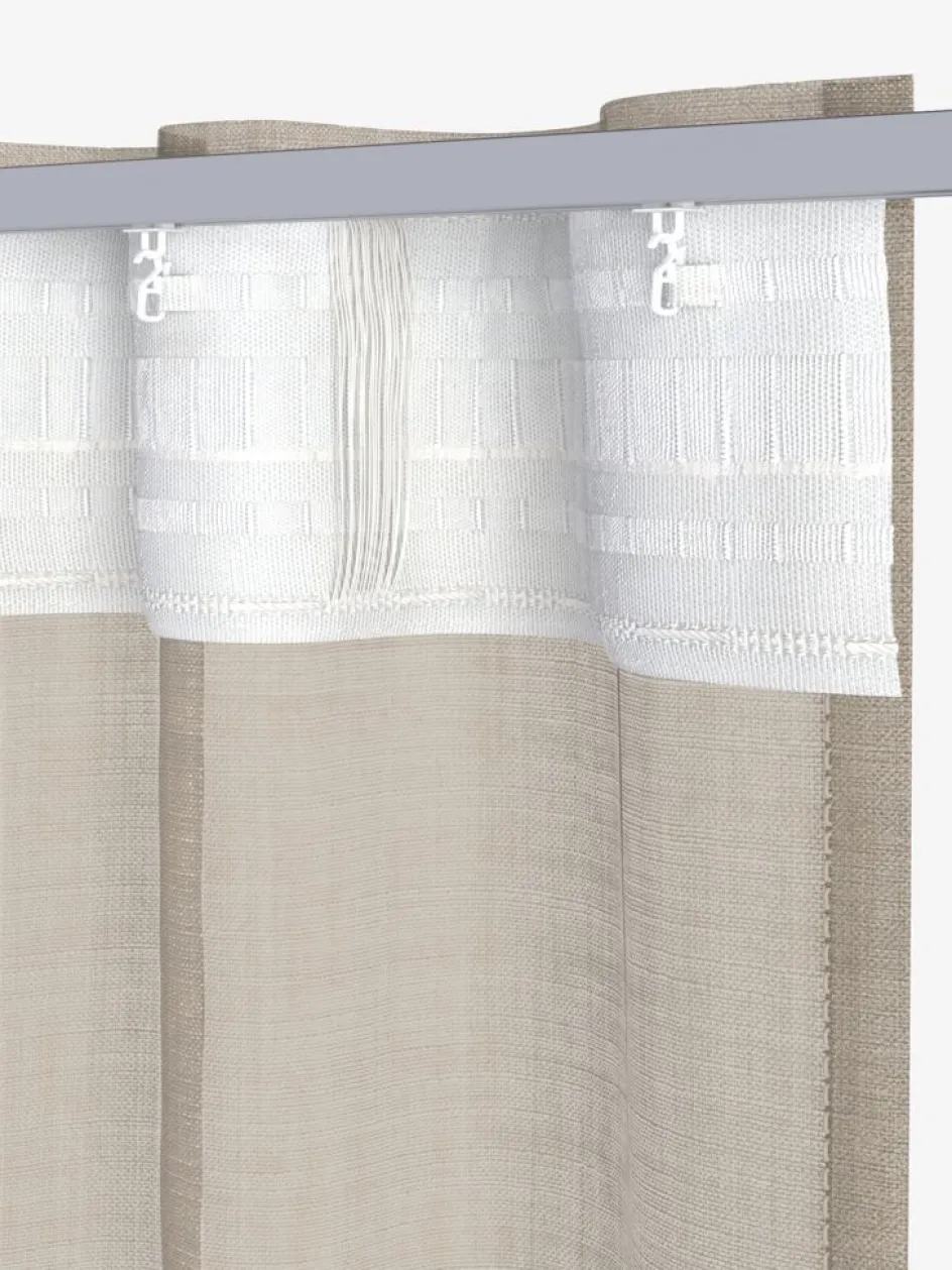 Best LUTELANDETCortina LUTELANDET 1x140x245 beis Cortinas Traslúcidas