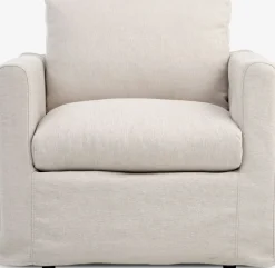 Online LYNGAASillón LYNGAA funda extraíble tela beis Sillones