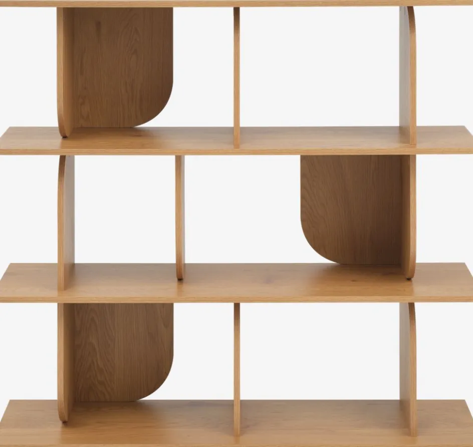 LYNGERUPEstantería LYNGERUP 4 estantes color roble cálido Estanterias Y Librerías|Estanterias Y Librerías