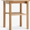 Discount LYNGVIGMesa auxiliar LYNGVIG 45x45 1 estante roble natural Mesas De Centro|Mesas Auxiliares