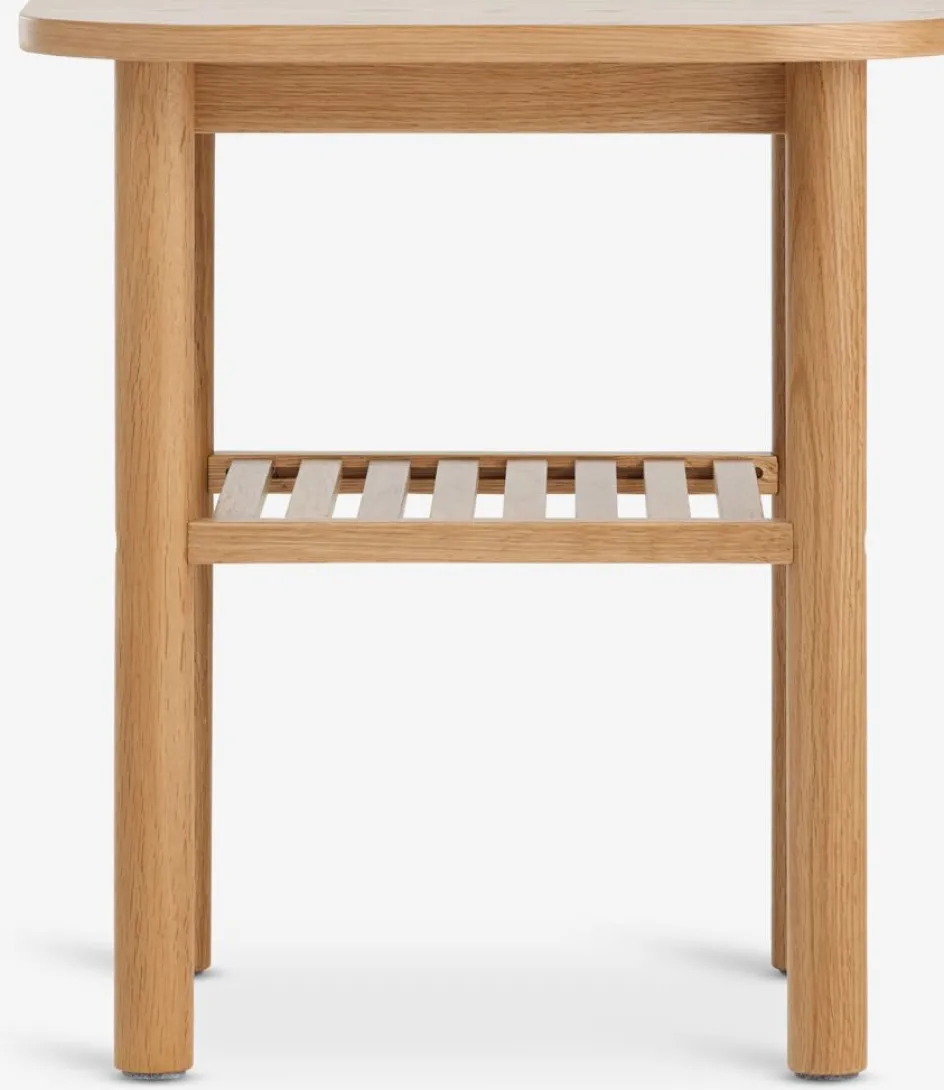 Discount LYNGVIGMesa auxiliar LYNGVIG 45x45 1 estante roble natural Mesas De Centro|Mesas Auxiliares