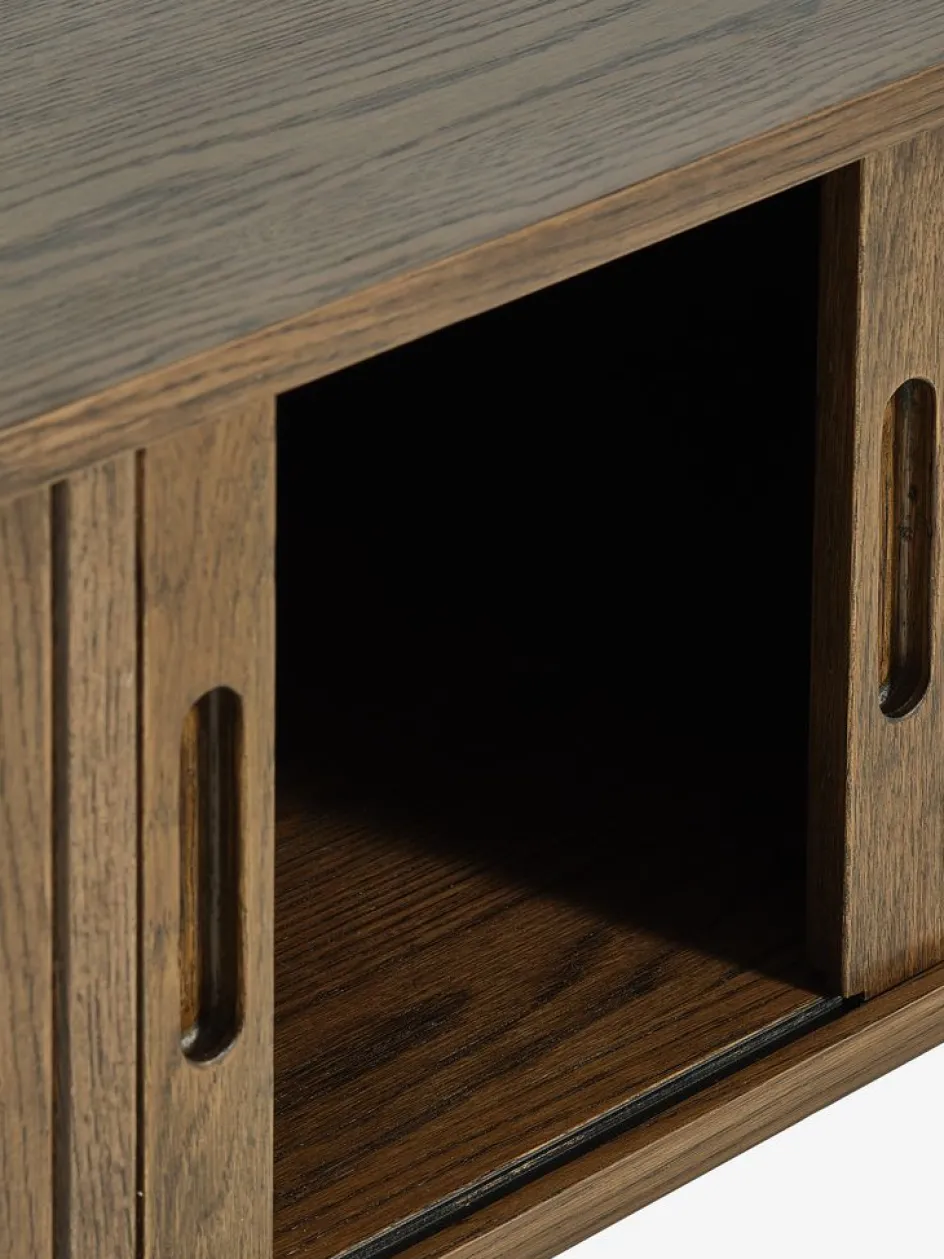 New LYNGVIGMueble TV LYNGVIG 160cm 2 puertas persiana Muebles De TV