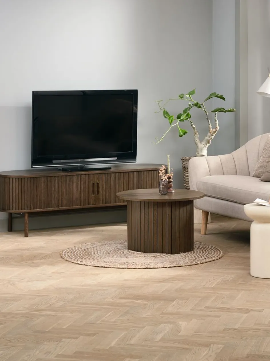 New LYNGVIGMueble TV LYNGVIG 160cm 2 puertas persiana Muebles De TV