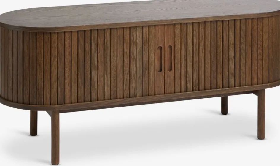 Hot LYNGVIGMueble TV LYNGVIG 120cm 2 puertas persiana Muebles De TV
