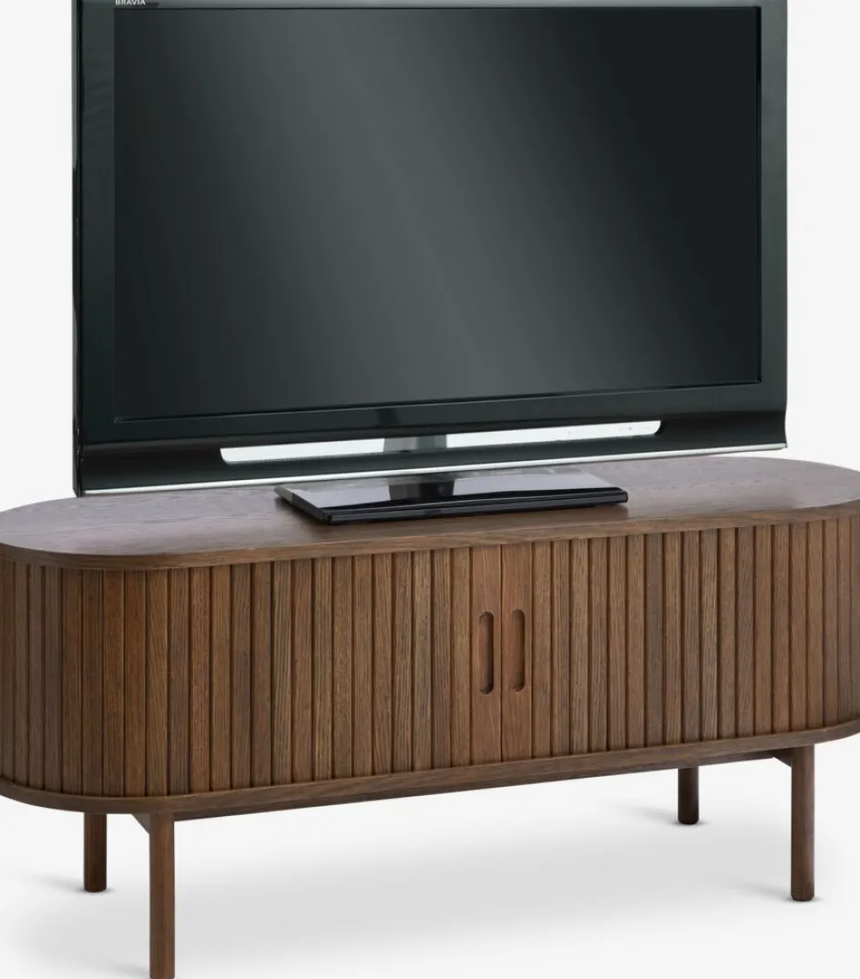 Hot LYNGVIGMueble TV LYNGVIG 120cm 2 puertas persiana Muebles De TV