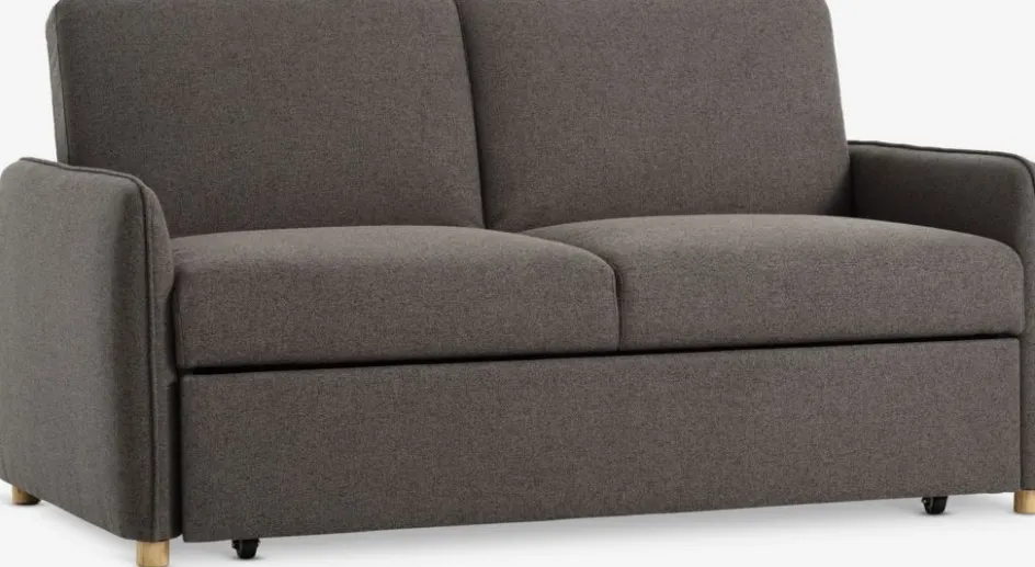 Hot LYSTRUPSofá cama LYSTRUP 2 plazas tela gris oscuro Sofás Cama|Sofás Cama