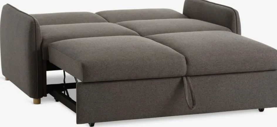 Hot LYSTRUPSofá cama LYSTRUP 2 plazas tela gris oscuro Sofás Cama|Sofás Cama