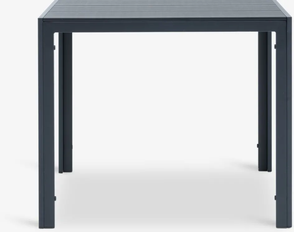 Outlet MADERUP + KRISTIANSTADMesa MADERUP L90 negro + 4 sillas KRISTIANSTAD verde Conjuntos Mesa Y Sillas De Jardín