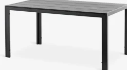 Hot MADERUPMesa de jardín MADERUP A90xL150 negro Mesas De Jardín