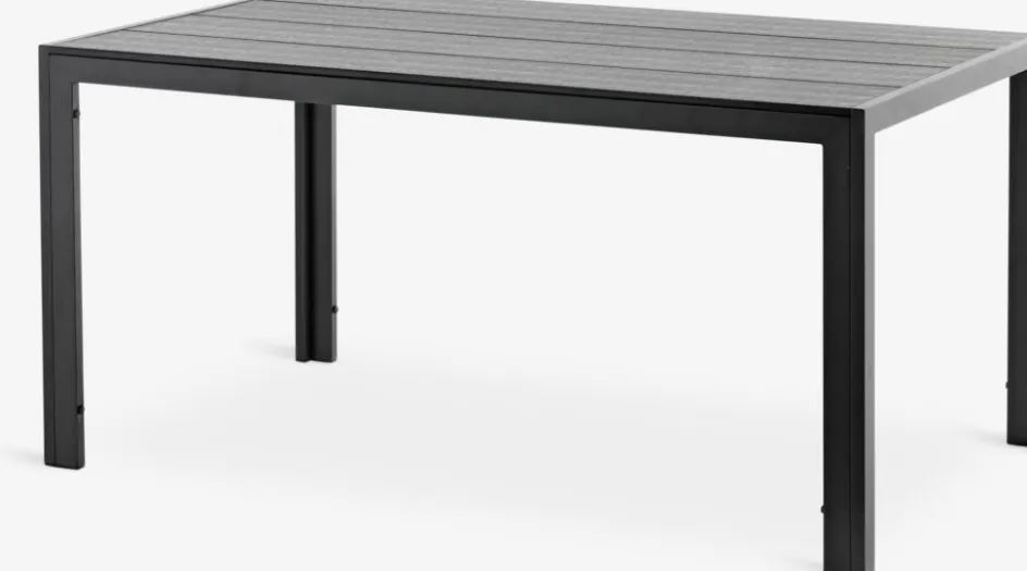 Hot MADERUPMesa de jardín MADERUP A90xL150 negro Mesas De Jardín